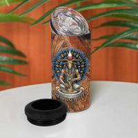 Khnum 4 in 1 Can Cooler Tumbler Ancient Egyptian Earthy Cracked Papyrus - Divine Potter - Wonder Print Shop