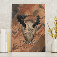 Khnum Canvas Wall Art Ancient Egyptian Earthy Cracked Papyrus - Divine Potter - Wonder Print Shop