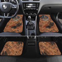 Khnum Car Mats Ancient Egyptian Earthy Cracked Papyrus - Divine Potter - Wonder Print Shop