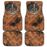 Khnum Car Mats Ancient Egyptian Earthy Cracked Papyrus - Divine Potter - Wonder Print Shop