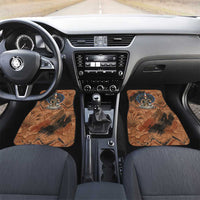 Khnum Car Mats Ancient Egyptian Earthy Cracked Papyrus - Divine Potter - Wonder Print Shop