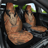 Khnum Car Seat Cover Ancient Egyptian Earthy Cracked Papyrus - Divine Potter - Wonder Print Shop