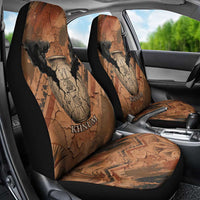 Khnum Car Seat Cover Ancient Egyptian Earthy Cracked Papyrus - Divine Potter - Wonder Print Shop