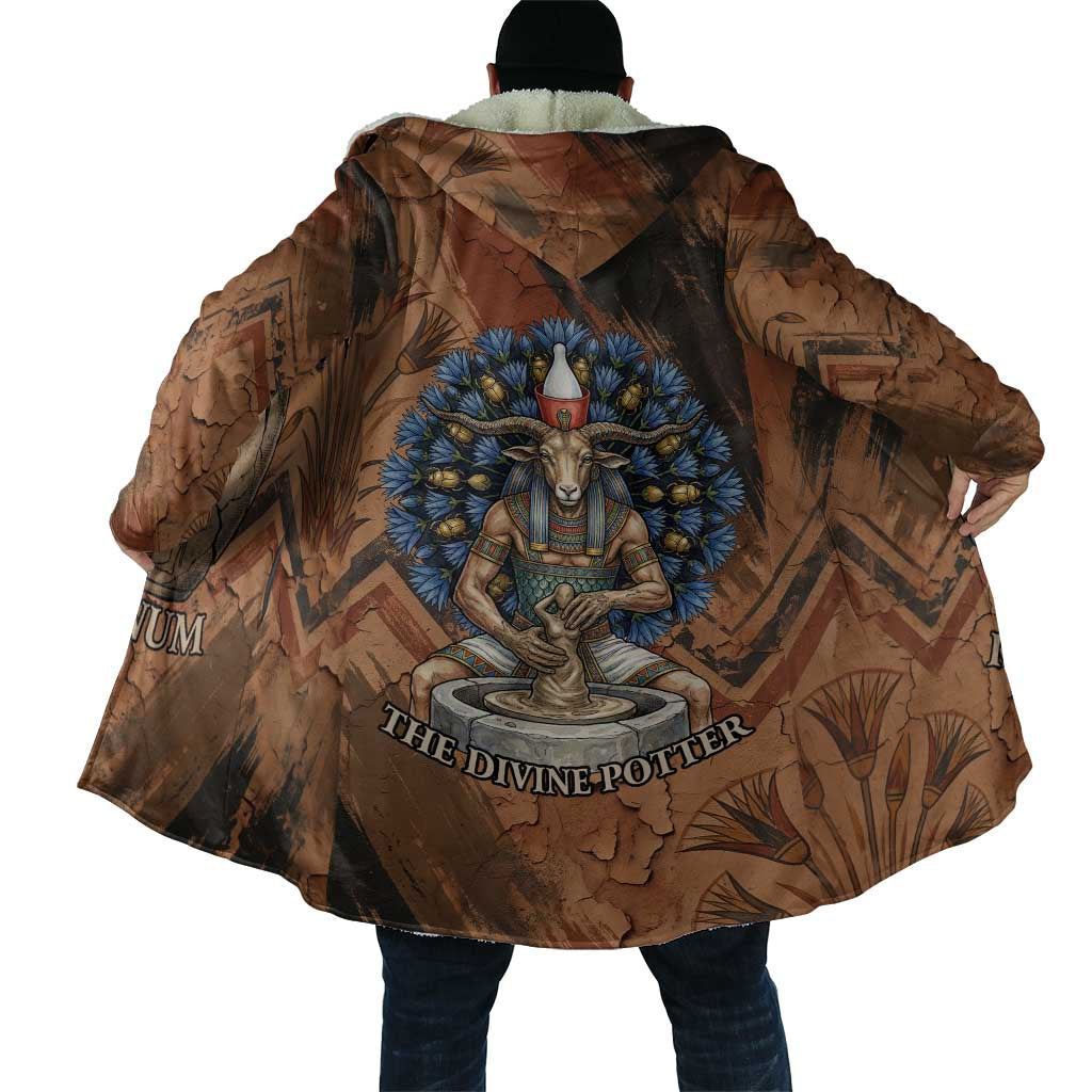 Khnum Cloak Ancient Egyptian Earthy Cracked Papyrus - Divine Potter - Wonder Print Shop