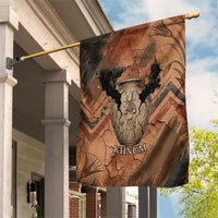 Khnum Garden Flag Ancient Egyptian Earthy Cracked Papyrus - Divine Potter - Wonder Print Shop