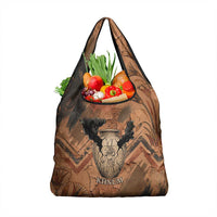 Khnum Grocery Bag Ancient Egyptian Earthy Cracked Papyrus - Divine Potter - Wonder Print Shop