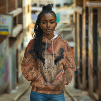 Khnum Hoodie Ancient Egyptian Earthy Cracked Papyrus - Divine Potter - Wonder Print Shop