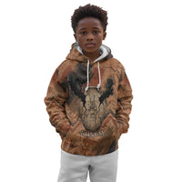 Khnum Kid Hoodie Ancient Egyptian Earthy Cracked Papyrus - Divine Potter - Wonder Print Shop