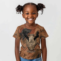 Khnum Kid T shirt Ancient Egyptian Earthy Cracked Papyrus - Divine Potter - Wonder Print Shop