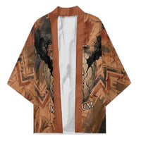 Khnum Kimono Ancient Egyptian Earthy Cracked Papyrus - Divine Potter - Wonder Print Shop