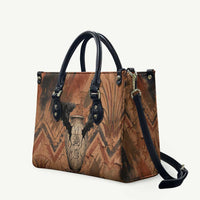 Khnum Leather Bag Ancient Egyptian Earthy Cracked Papyrus - Divine Potter - Wonder Print Shop