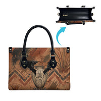 Khnum Leather Bag Ancient Egyptian Earthy Cracked Papyrus - Divine Potter - Wonder Print Shop