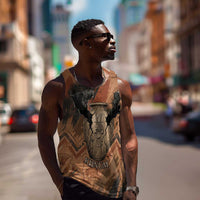 Khnum Men Tank Top Ancient Egyptian Earthy Cracked Papyrus - Divine Potter - Wonder Print Shop