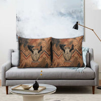Khnum Pillow Cover Ancient Egyptian Earthy Cracked Papyrus - Divine Potter - Wonder Print Shop