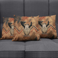 Khnum Pillow Cover Ancient Egyptian Earthy Cracked Papyrus - Divine Potter - Wonder Print Shop