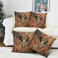 Khnum Pillow Cover Ancient Egyptian Earthy Cracked Papyrus - Divine Potter - Wonder Print Shop