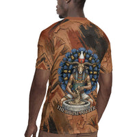 Khnum Rugby Jersey Ancient Egyptian Earthy Cracked Papyrus - Divine Potter - Wonder Print Shop