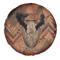Khnum Spare Tire Cover Ancient Egyptian Earthy Cracked Papyrus - Divine Potter - Wonder Print Shop