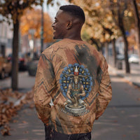 Khnum Sweatshirt Ancient Egyptian Earthy Cracked Papyrus - Divine Potter - Wonder Print Shop