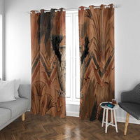 Khnum Window Curtain Ancient Egyptian Earthy Cracked Papyrus - Divine Potter - Wonder Print Shop