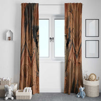 Khnum Window Curtain Ancient Egyptian Earthy Cracked Papyrus - Divine Potter - Wonder Print Shop