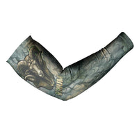 Khnum Ancient Egyptian Arm Sleeves with Smoky Leaf, Ram Head Emblem, and Guardian of the Cataract - Wonder Print Shop