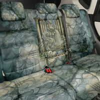 Khnum Ancient Egyptian Back Car Seat Cover with Smoky Leaf, Ram Head Emblem, and Guardian of the Cataract - Wonder Print Shop