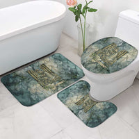 Khnum Ancient Egyptian Bathroom Set with Smoky Leaf, Ram Head Emblem, and Guardian of the Cataract - Wonder Print Shop