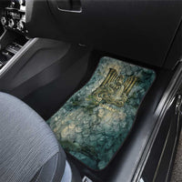 Khnum Ancient Egyptian Car Mats with Smoky Leaf, Ram Head Emblem, and Guardian of the Cataract - Wonder Print Shop