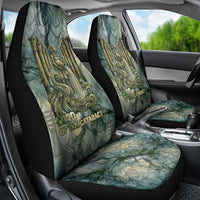 Khnum Ancient Egyptian Car Seat Cover with Smoky Leaf, Ram Head Emblem, and Guardian of the Cataract - Wonder Print Shop