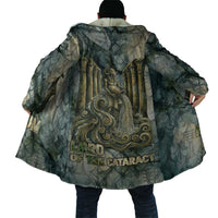 Khnum Ancient Egyptian Cloak with Smoky Leaf, Ram Head Emblem, and Guardian of the Cataract - Wonder Print Shop