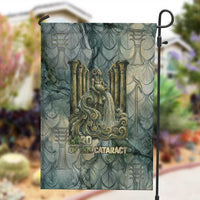 Khnum Ancient Egyptian Garden Flag with Smoky Leaf, Ram Head Emblem, and Guardian of the Cataract - Wonder Print Shop