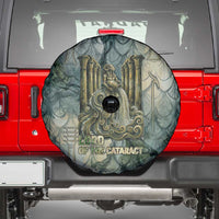 Khnum Ancient Egyptian Spare Tire Cover with Smoky Leaf, Ram Head Emblem, and Guardian of the Cataract - Wonder Print Shop