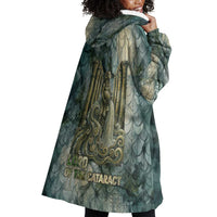 Khnum Ancient Egyptian Wearable Blanket Hoodie with Smoky Leaf, Ram Head Emblem, and Guardian of the Cataract - Wonder Print Shop
