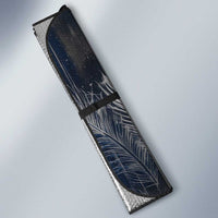 Khonsu Auto Sun Shade Ancient Egyptian Dark Feather Pattern, Moonlit Raven Symbol, and Eye Lotus - Wonder Print Shop