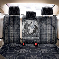 Khonsu Ancient Egyptian Back Car Seat Cover with Dark Celtic Knot Pattern, Baboon Guardian Symbol, and Moon Healer Motif - Wonder Print Shop