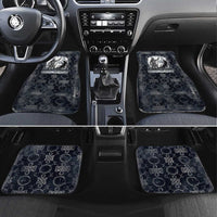 Khonsu Ancient Egyptian Car Mats with Dark Celtic Knot Pattern, Baboon Guardian Symbol, and Moon Healer Motif - Wonder Print Shop