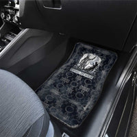 Khonsu Ancient Egyptian Car Mats with Dark Celtic Knot Pattern, Baboon Guardian Symbol, and Moon Healer Motif - Wonder Print Shop