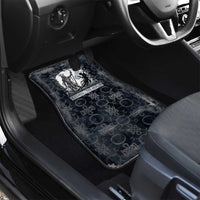 Khonsu Ancient Egyptian Car Mats with Dark Celtic Knot Pattern, Baboon Guardian Symbol, and Moon Healer Motif - Wonder Print Shop