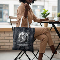 Khonsu Ancient Egyptian Tote Bag with Dark Celtic Knot Pattern, Baboon Guardian Symbol, and Moon Healer Motif - Wonder Print Shop