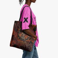 Maahes Tote Bag Ancient Egyptian Fiery Red Flame - Roaring Lion Head - Wonder Print Shop
