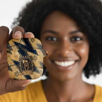 Maahes Ancient Egyptian AirPods Case Geometric Pattern Winged Lion Deity, and Sacred Lotus Motif - Wonder Print Shop