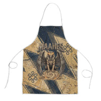 Maahes Ancient Egyptian Apron Geometric Pattern Winged Lion Deity, and Sacred Lotus Motif - Wonder Print Shop