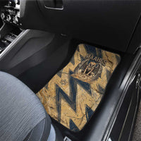Maahes Ancient Egyptian Car Mats Geometric Pattern Winged Lion Deity, and Sacred Lotus Motif - Wonder Print Shop