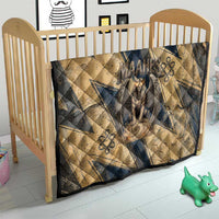 Maahes Ancient Egyptian Quilt Geometric Pattern Winged Lion Deity, and Sacred Lotus Motif - Wonder Print Shop