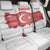 Turkey Flag Map Red and White Back Car Seat Cover with National Symbol