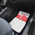 Turkey Flag Map Red and White Car Mats with National Symbol