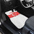 Turkey Flag Map Red and White Car Mats with National Symbol