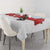 Turkey Flag Map Red and White Tablecloth with National Symbol