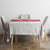 Turkey Flag Map Red and White Tablecloth with National Symbol